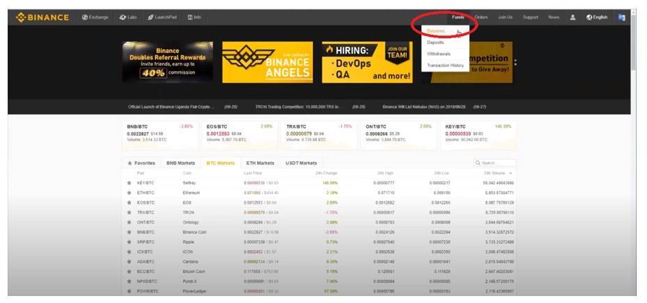 binance account