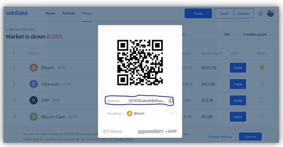 coinbase qr code