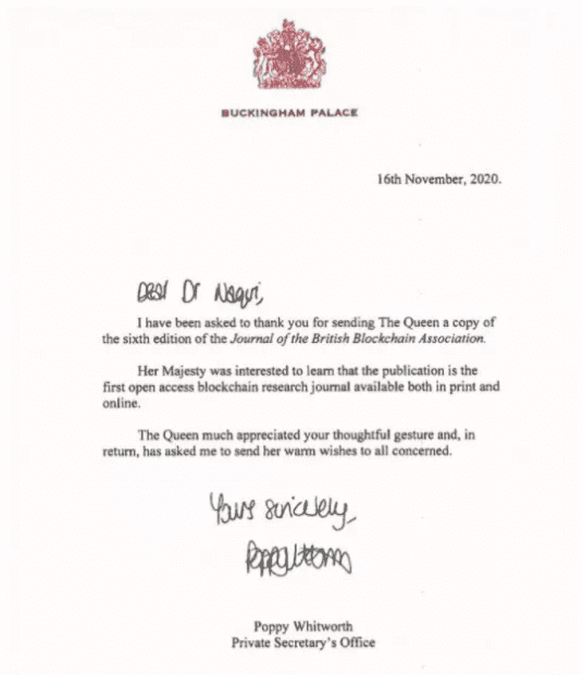 Queen Elizabeth II expresses her interest to own Bitcoin