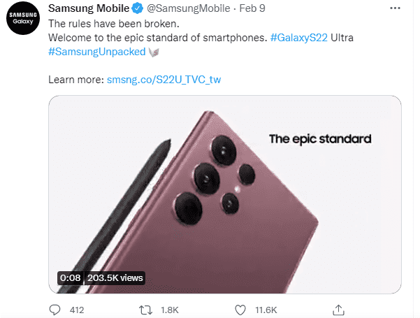 Samsung flagship smartphone